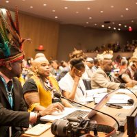 Tapia (Chief Tureygua) at The United Nations with Fana Chiefs and Dignitaries