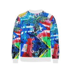 Ripples & Reflections Sweatshirt White Trim - Image 3